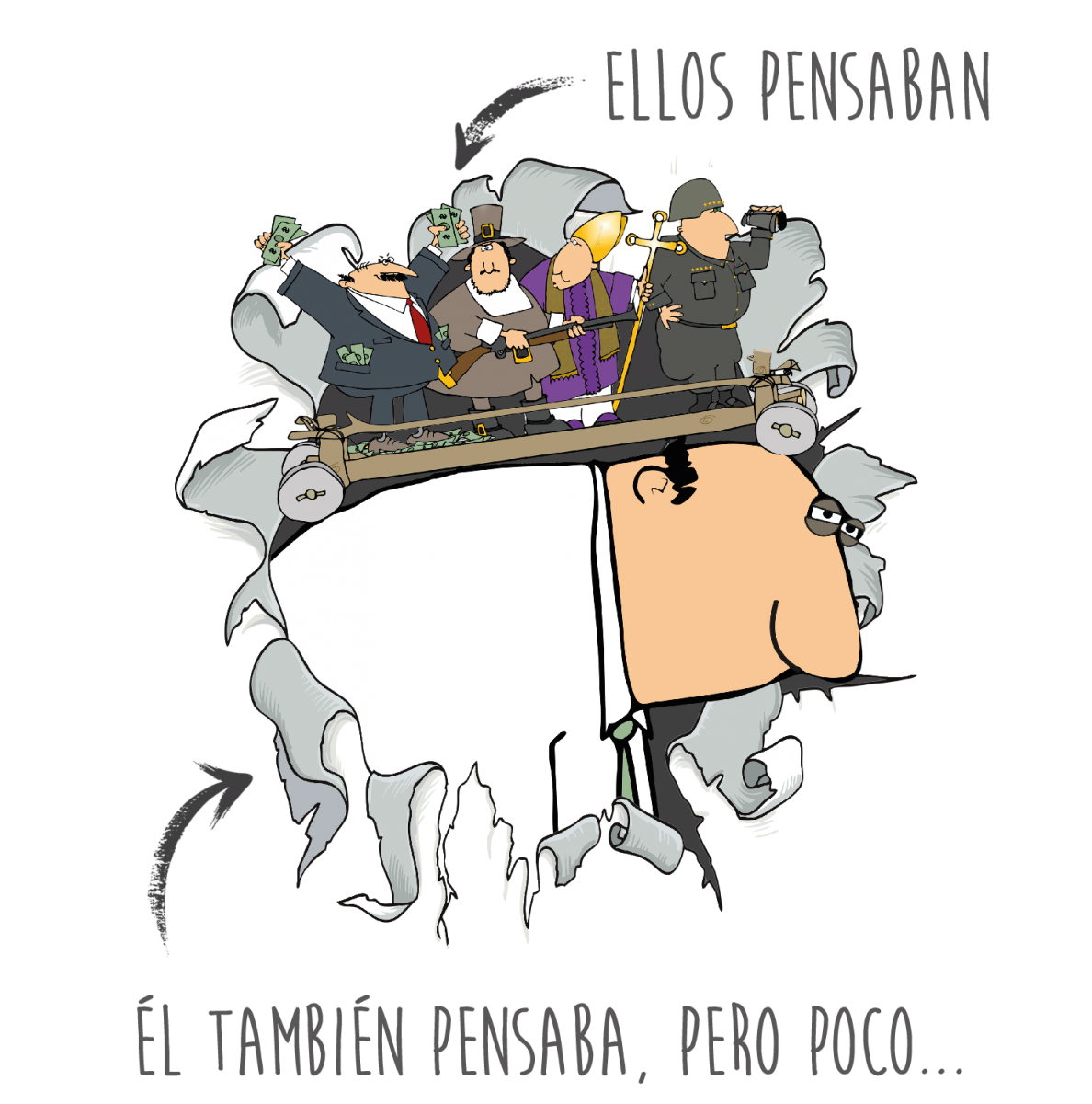 Grandes verdades de la vida-ilustración- Ellos pensaban